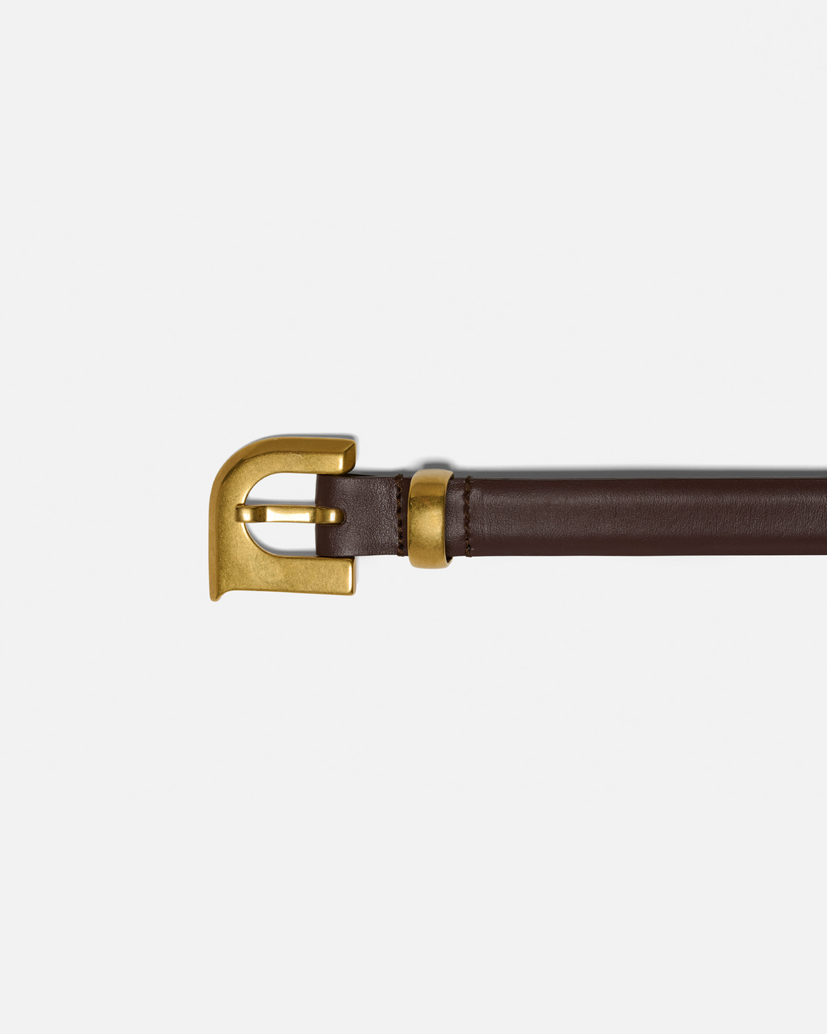 Darbie Monogram belt - Dark Brown | Nanushka