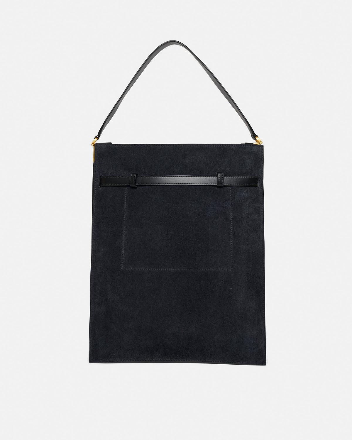Harmonica Maxi Suede bag - Black | Nanushka