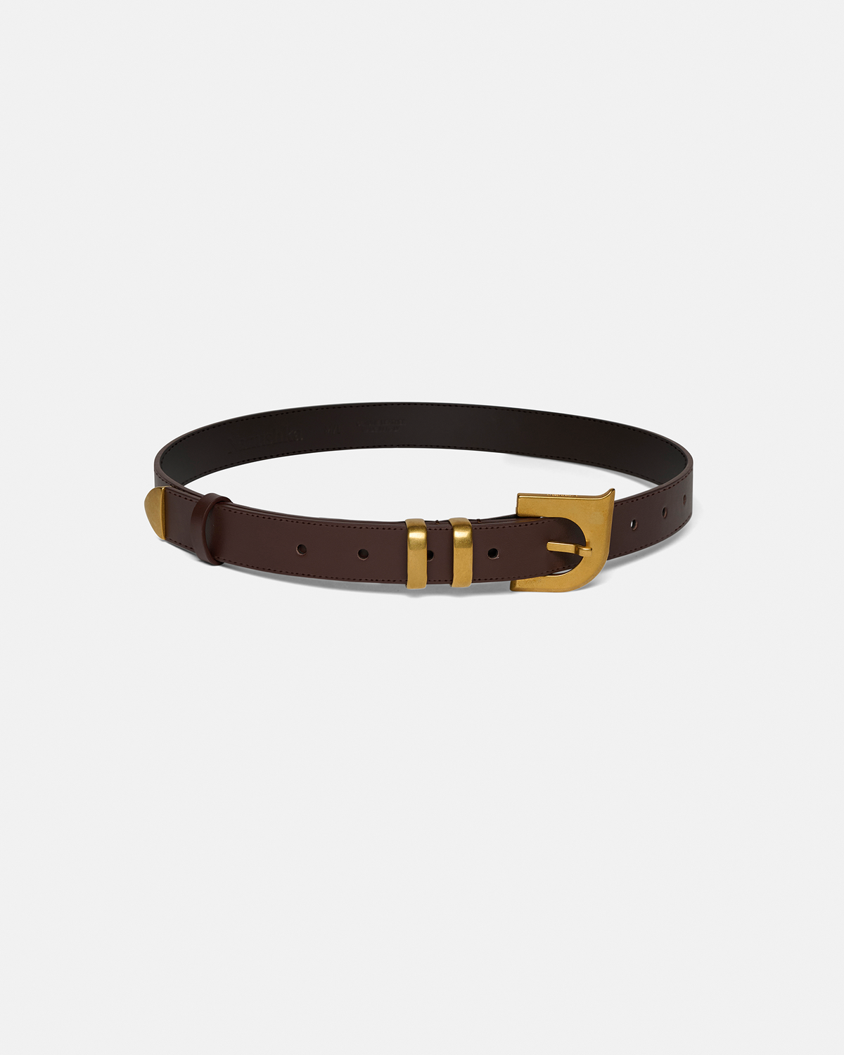 Ryker Monogram belt - Dark Brown | Nanushka