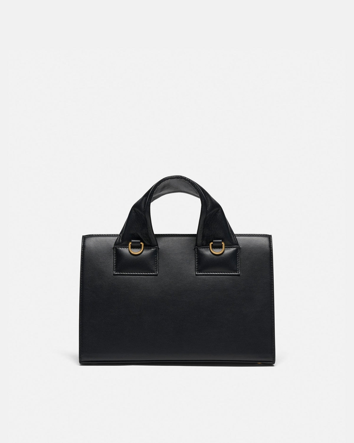 The SANDI Lock Top handle bag - Black | Nanushka