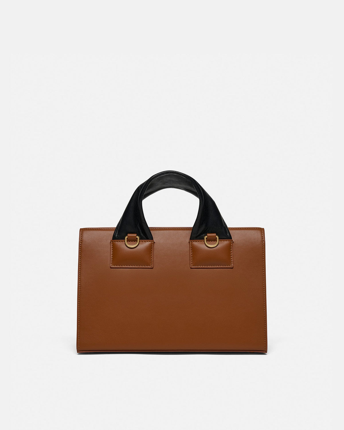 The SANDI Lock Top handle bag - Tan | Nanushka