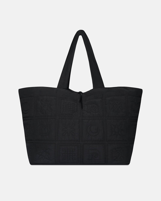 Symbol Quilted tote bag - Black | Nanushka
