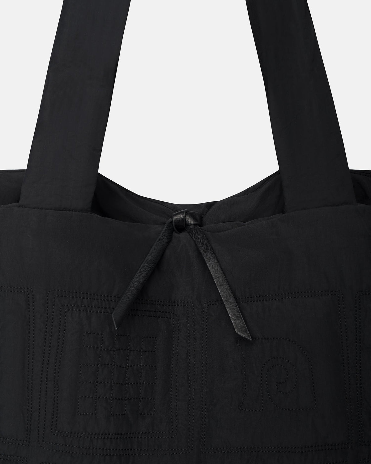 Symbol Quilted tote bag - Black | Nanushka