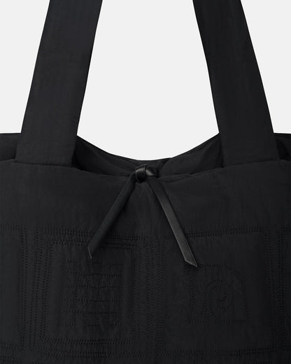 Symbol Quilted tote bag - Black | Nanushka