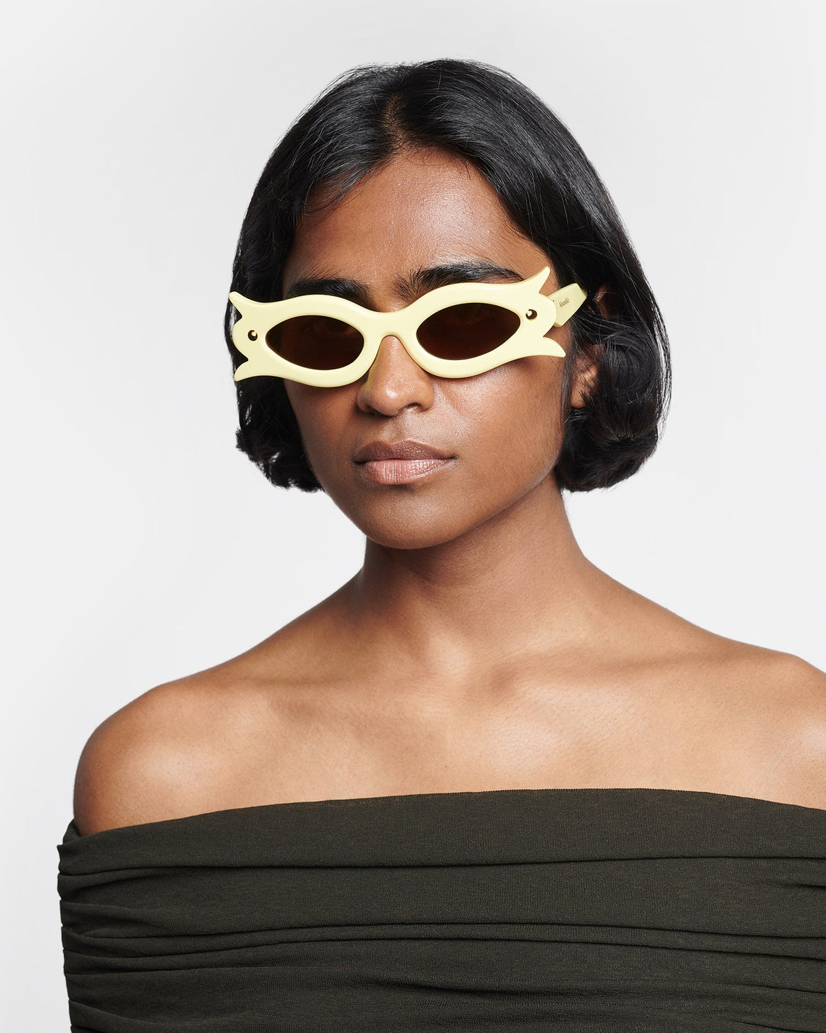 Tully Bioplastic sunglasses - Moonbeam | Nanushka