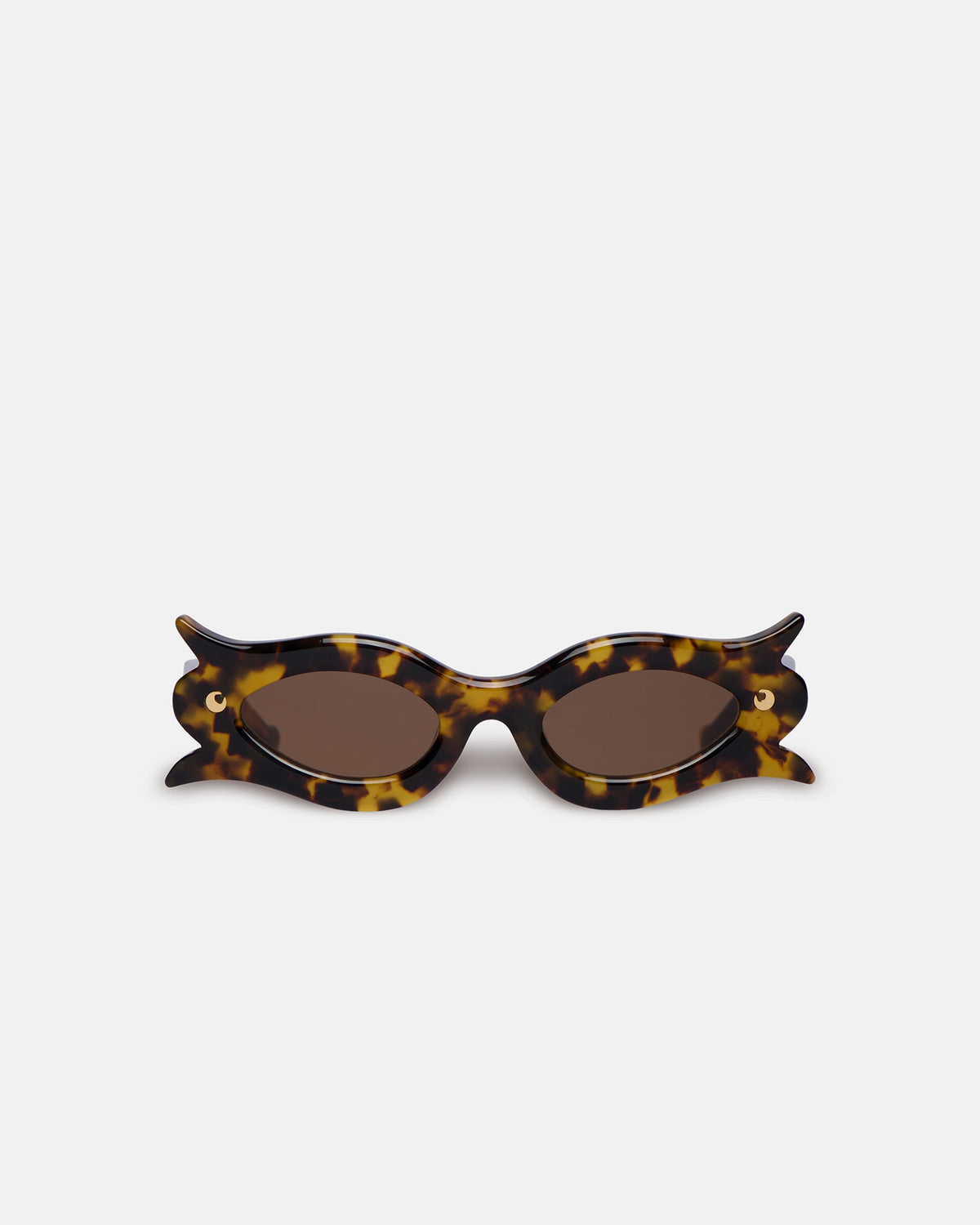 Tully Bioplastic sunglasses - Dark Amber | Nanushka