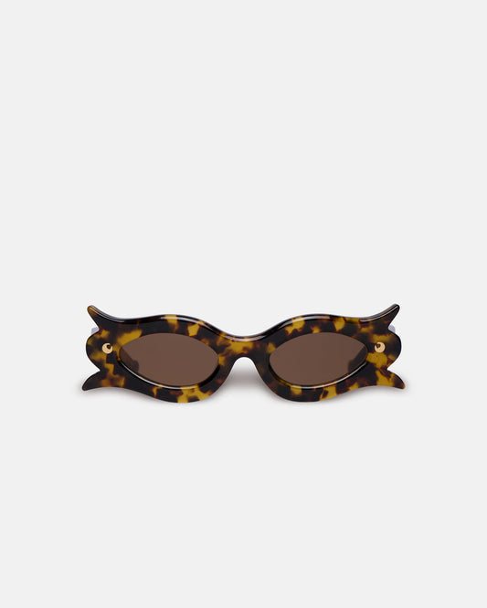 Tully Bioplastic sunglasses - Dark Amber | Nanushka
