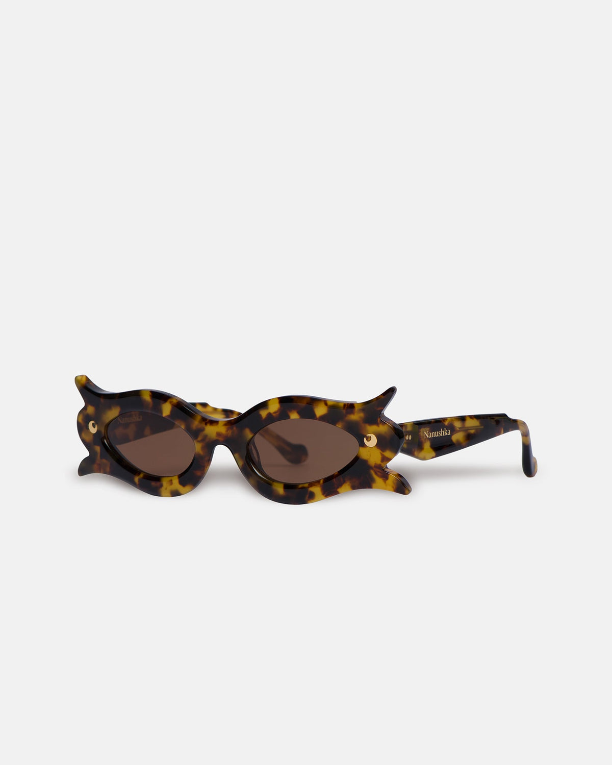 Tully Bioplastic sunglasses - Dark Amber | Nanushka