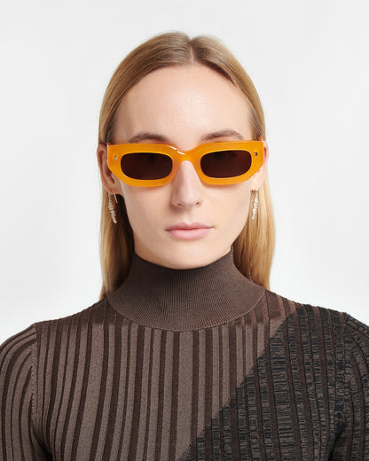 Kadee Bioplastic sunglasses - Orange | Nanushka
