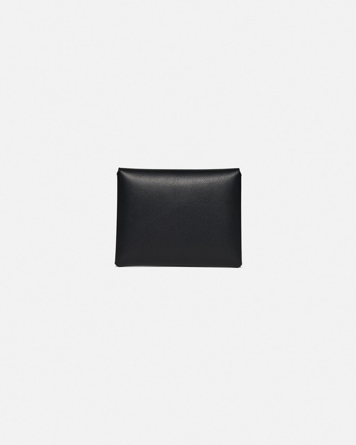 Folded Leather cardholder - Black/Moonbeam | Nanushka