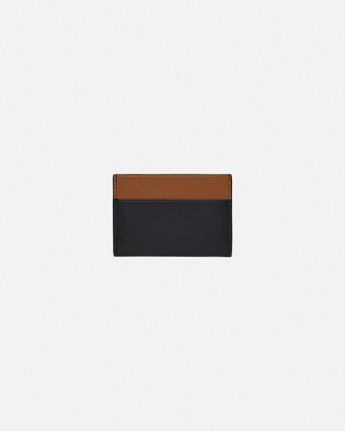 Origami Leather cardholder - Black/Tan/Moonbeam | Nanushka