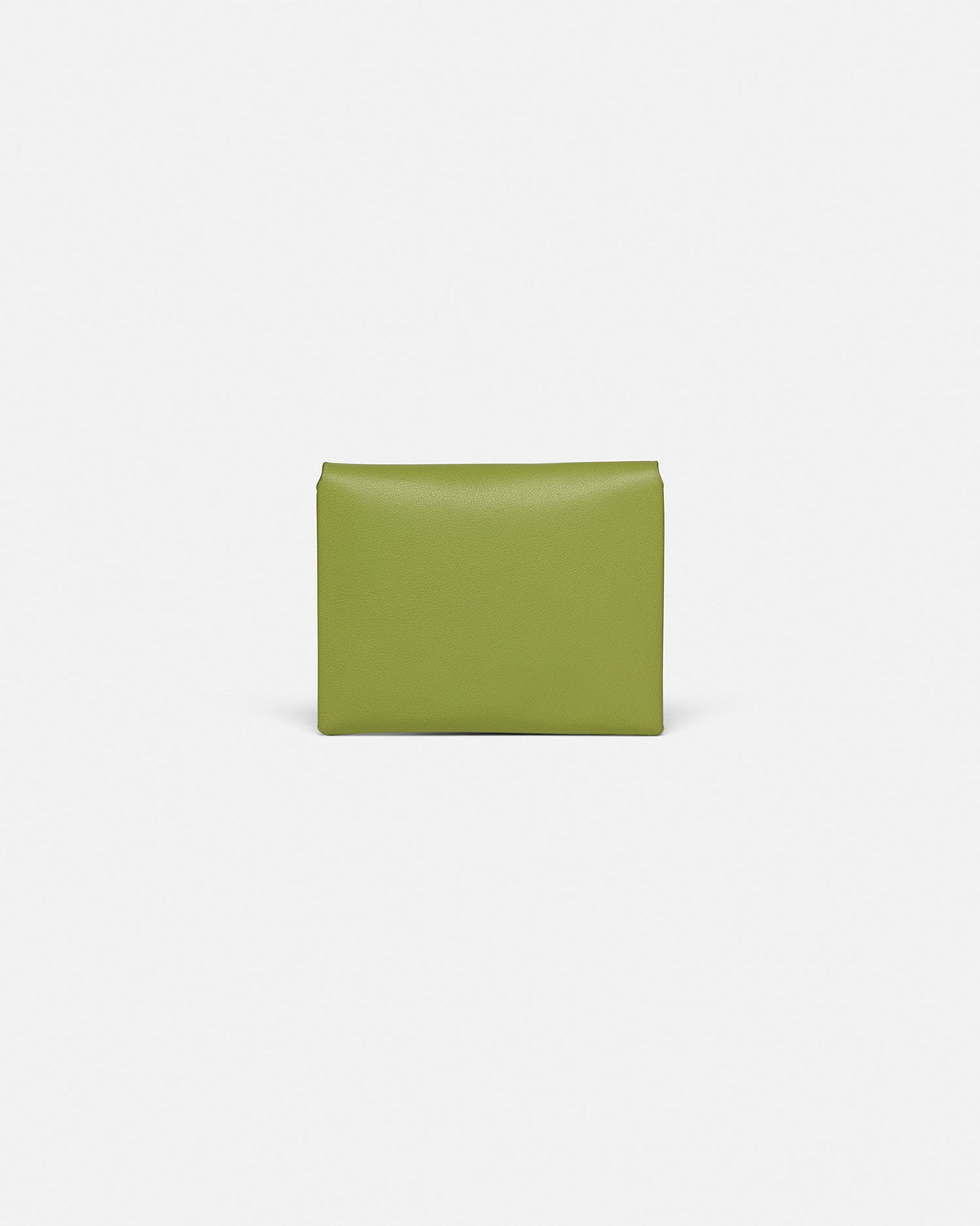 Folded Leather cardholder - Lime/Moonbeam | Nanushka