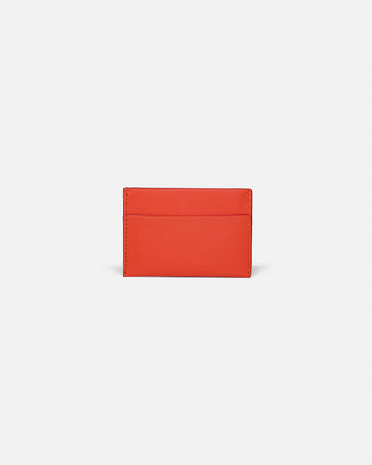 Origami Leather cardholder - Red/Moonbeam | Nanushka
