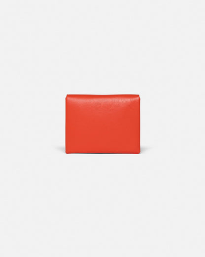 Folded Leather cardholder - Red/Moonbeam | Nanushka