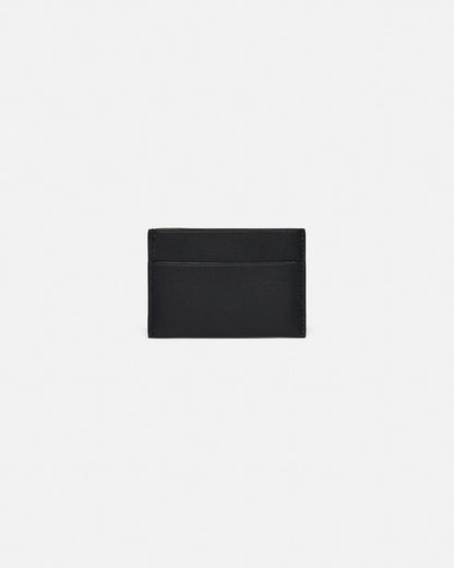 Origami Leather cardholder - Black/Moonbeam | Nanushka
