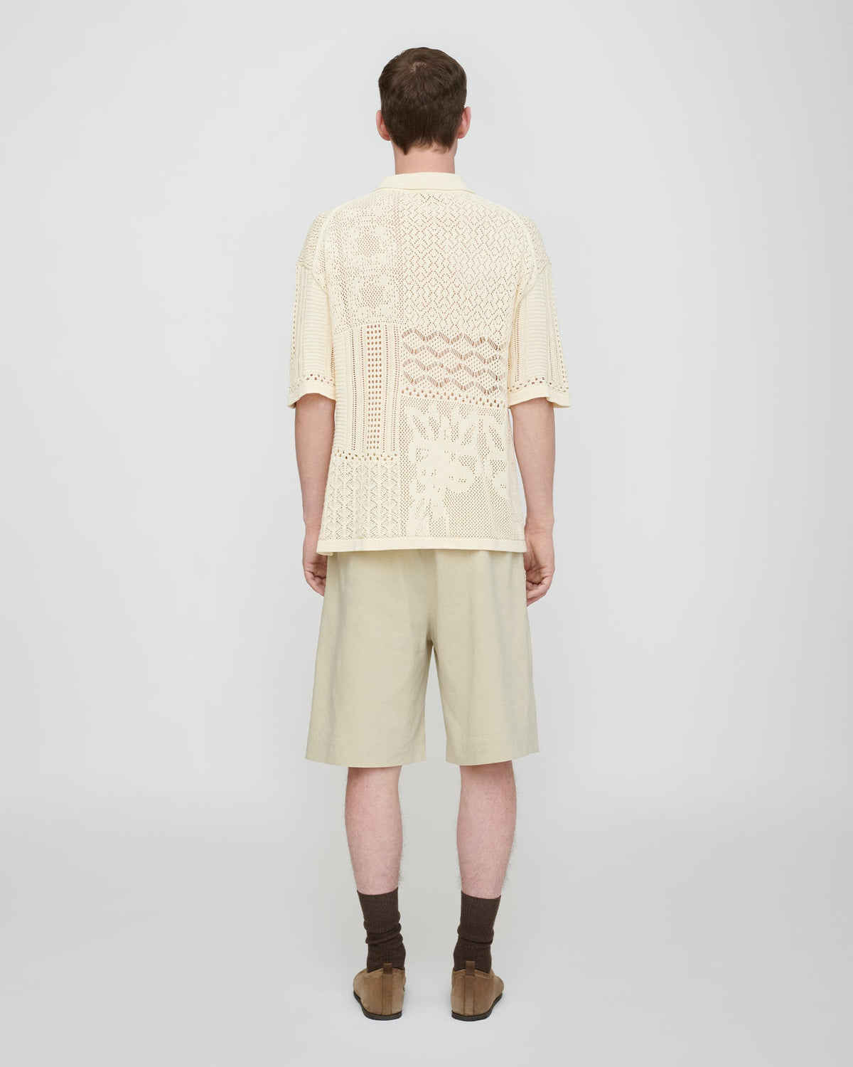 Jasim Lace polo shirt - Creme | Nanushka