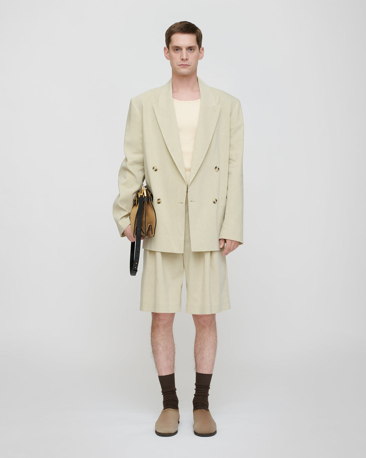 Carsten Shorts - Faded Sage | Nanushka