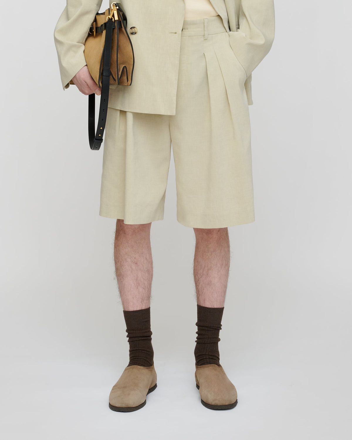 Carsten Shorts - Faded Sage | Nanushka