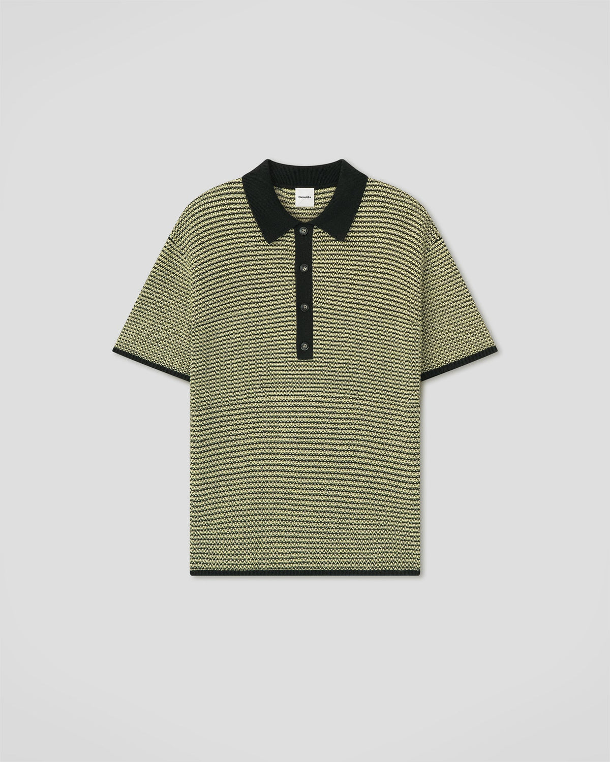 Enzo Shirt - Acid Creme/Black | Nanushka