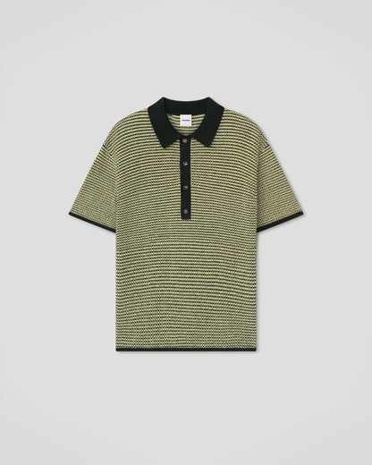 Enzo Shirt - Acid Creme/Black | Nanushka