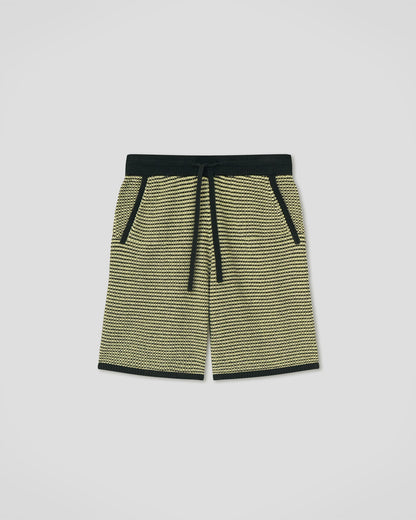 Doxxi Shorts - Acid Creme/Black | Nanushka