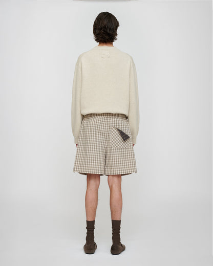 Carlito Shorts - Creme/Grey | Nanushka