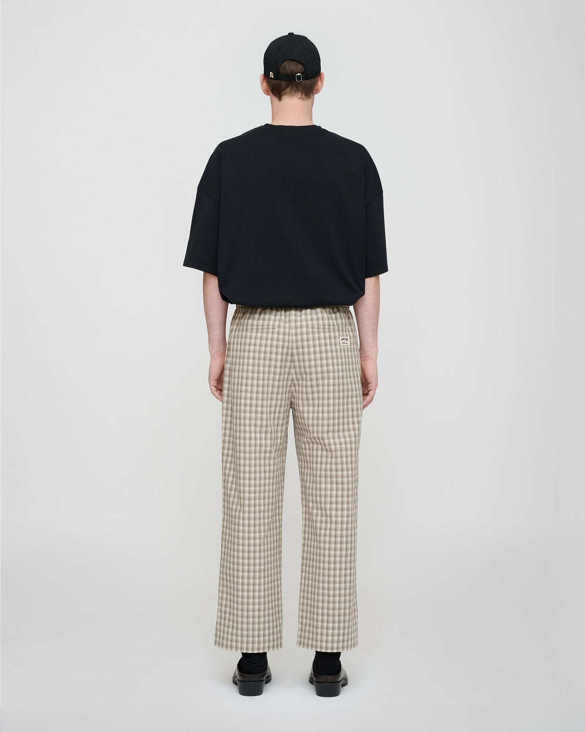 Alwin Drawstring pants - Creme/Grey | Nanushka