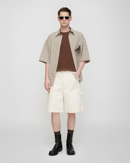 Nahui Shirt - Creme/Grey | Nanushka