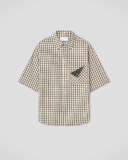 Nahui Shirt - Creme/Grey | Nanushka