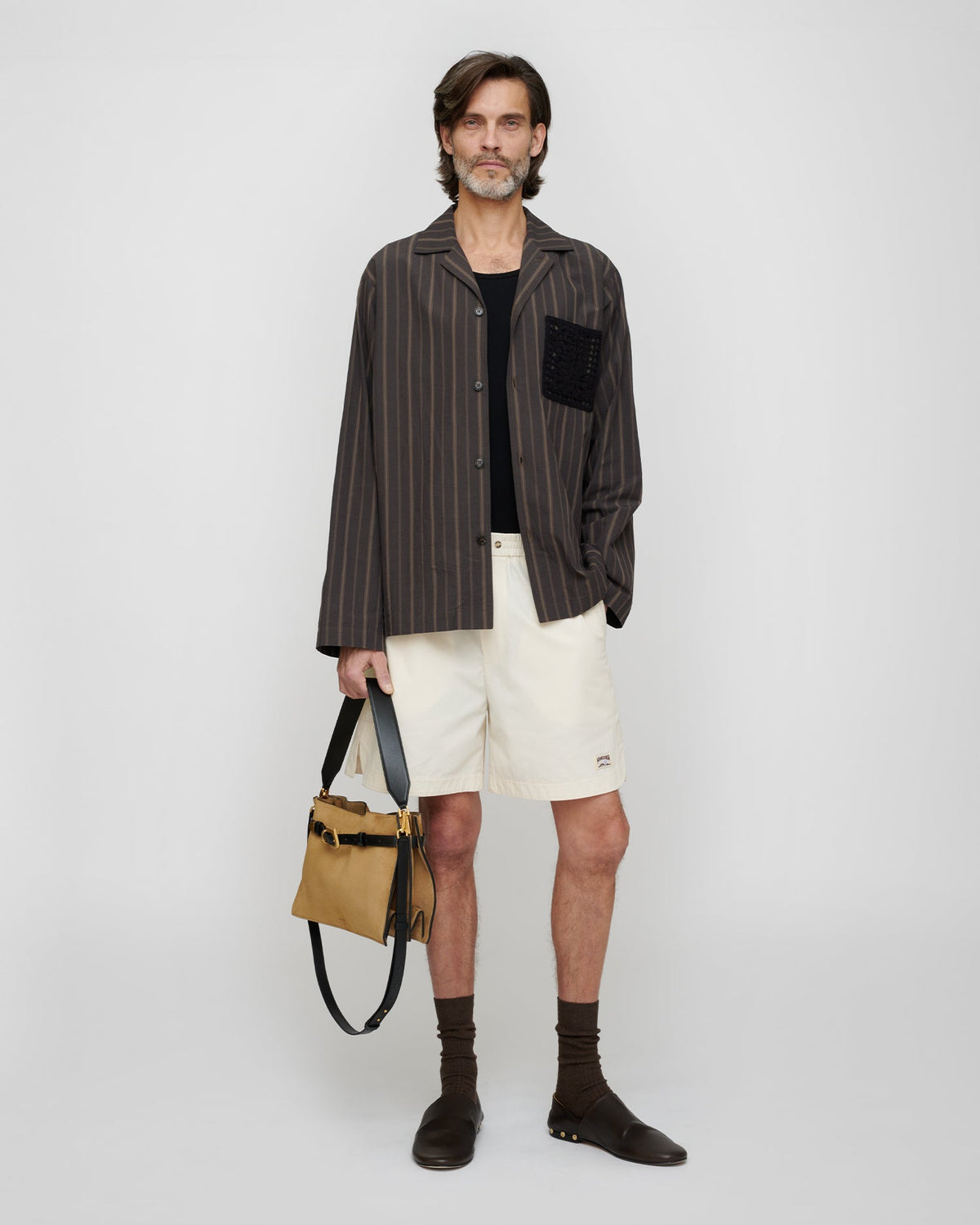 Jelmer Shirt - Washed Black/Black | Nanushka
