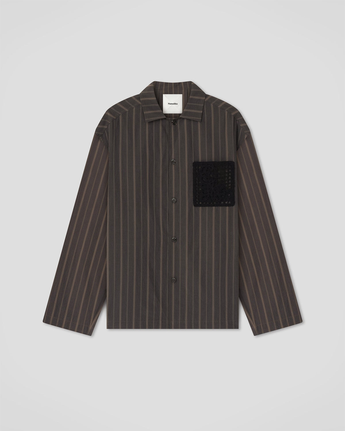 Jelmer Shirt - Washed Black/Black | Nanushka