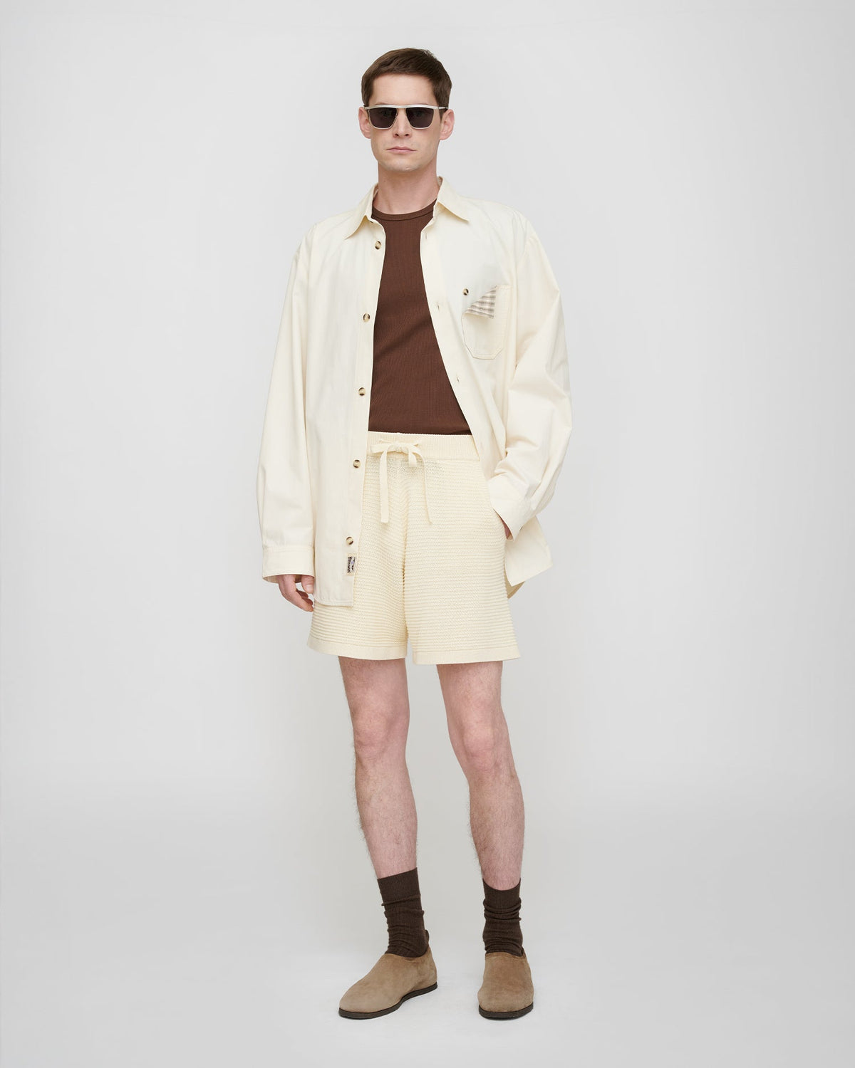 Fico Shorts - Creme | Nanushka