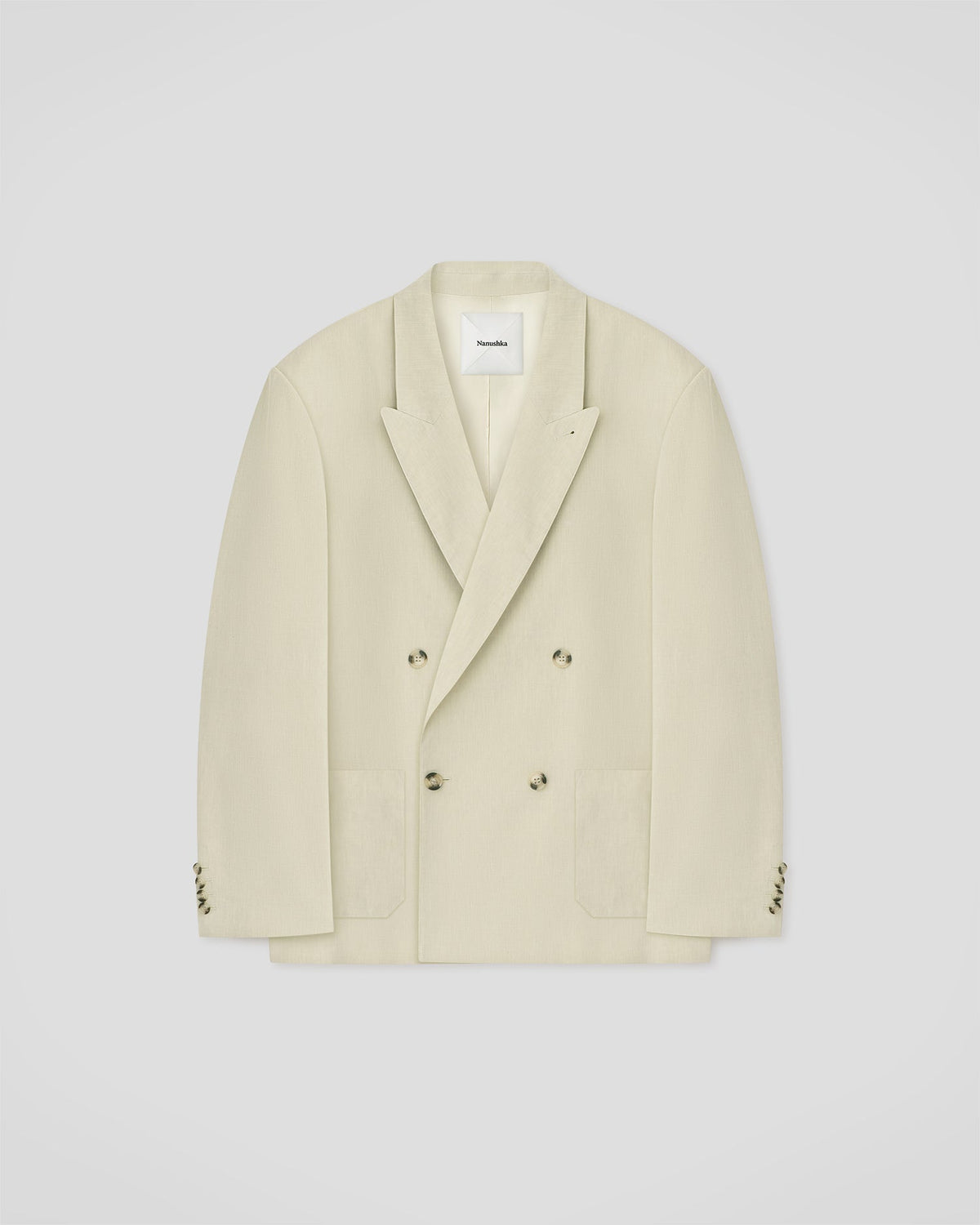 Anselm Double-breasted blazer - Faded Sage | Nanushka