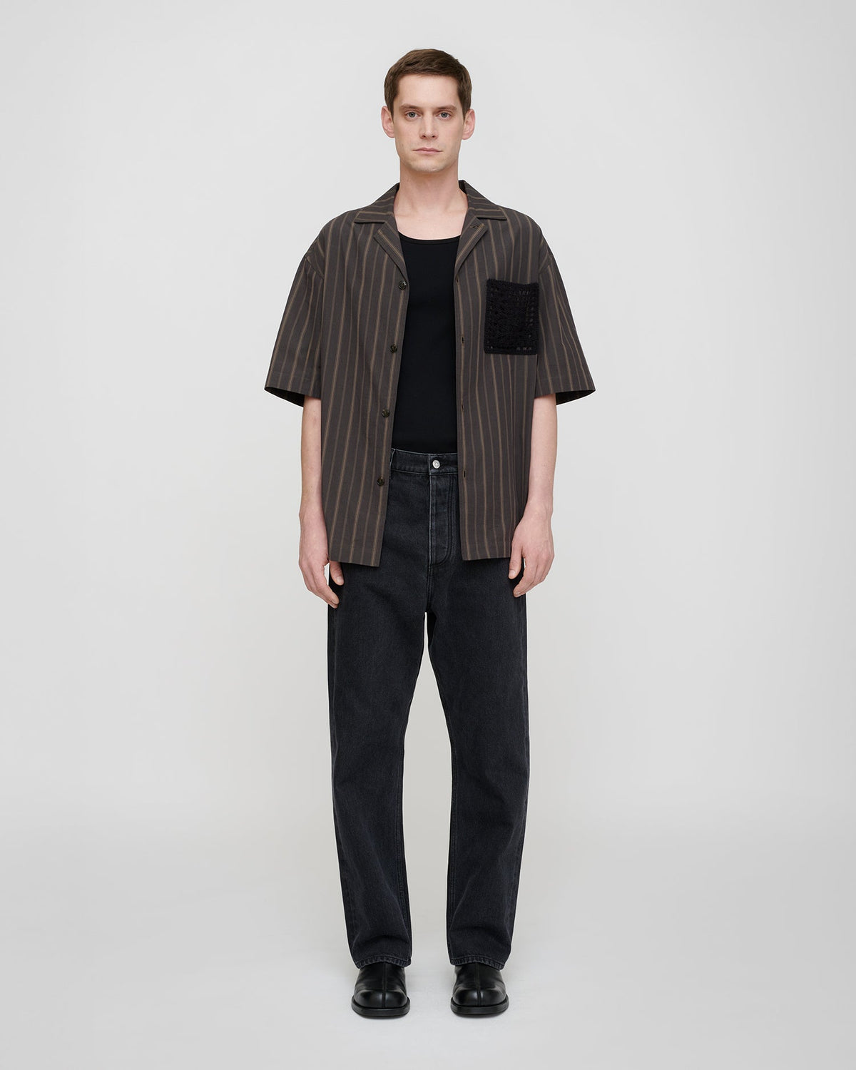 Maxton Shirt - Washed Black/Black | Nanushka