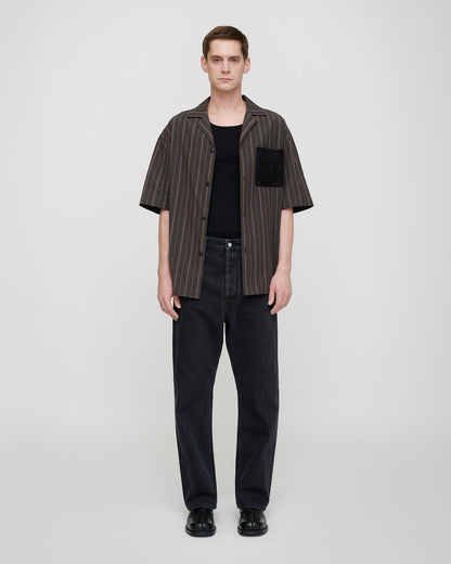 Maxton Shirt - Washed Black/Black | Nanushka
