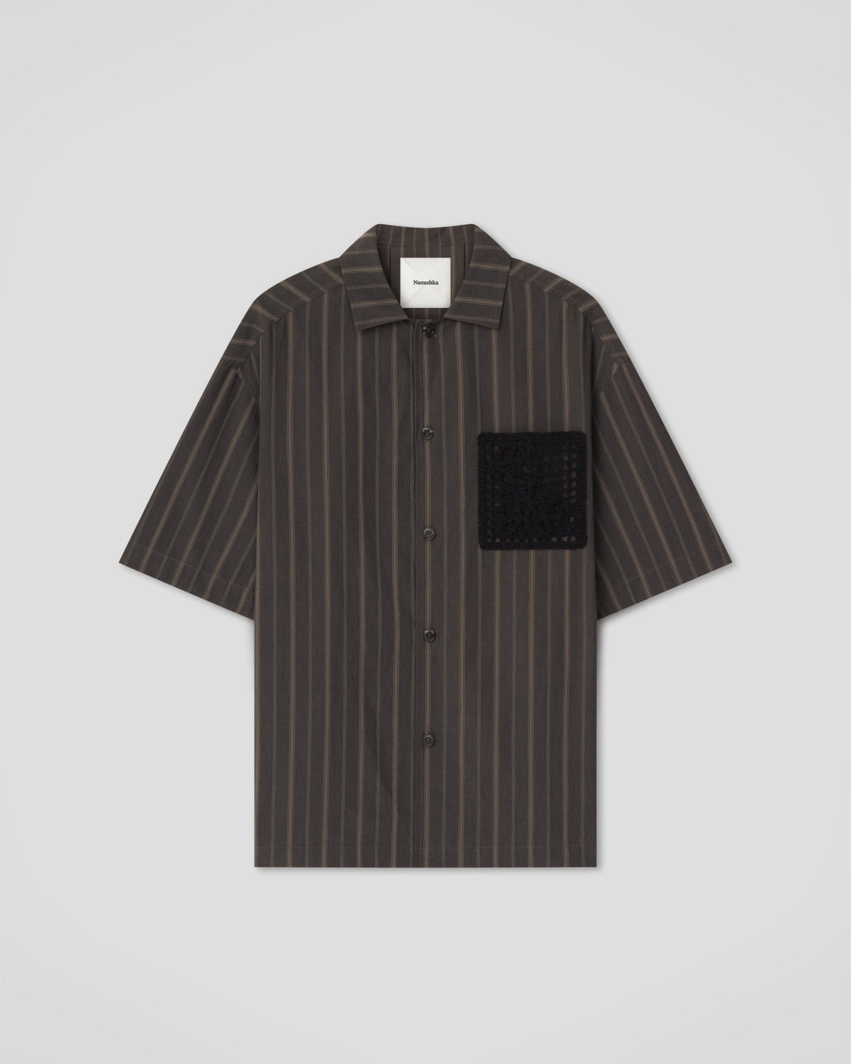 Maxton Shirt - Washed Black/Black | Nanushka