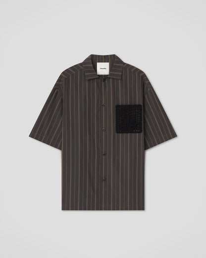 Maxton Shirt - Washed Black/Black | Nanushka