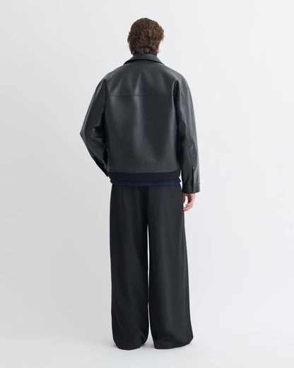 Zubin Regenerated leather jacket - Black | Nanushka
