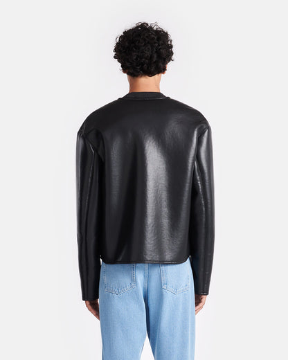 Vico Shearling jacket - Black Brown | Nanushka