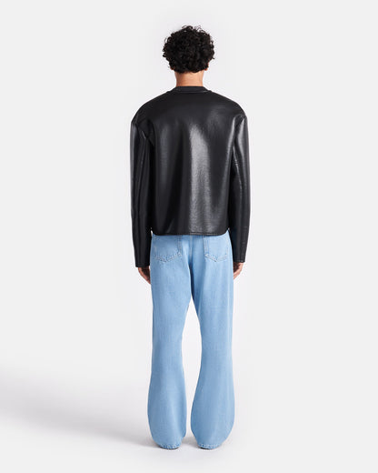 Vico Shearling jacket - Black Brown | Nanushka