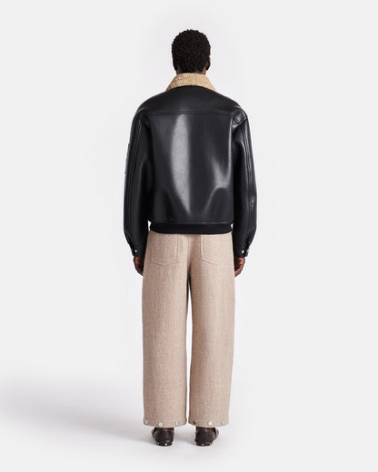 Lude Flight jacket - Cornstalk/Black | Nanushka