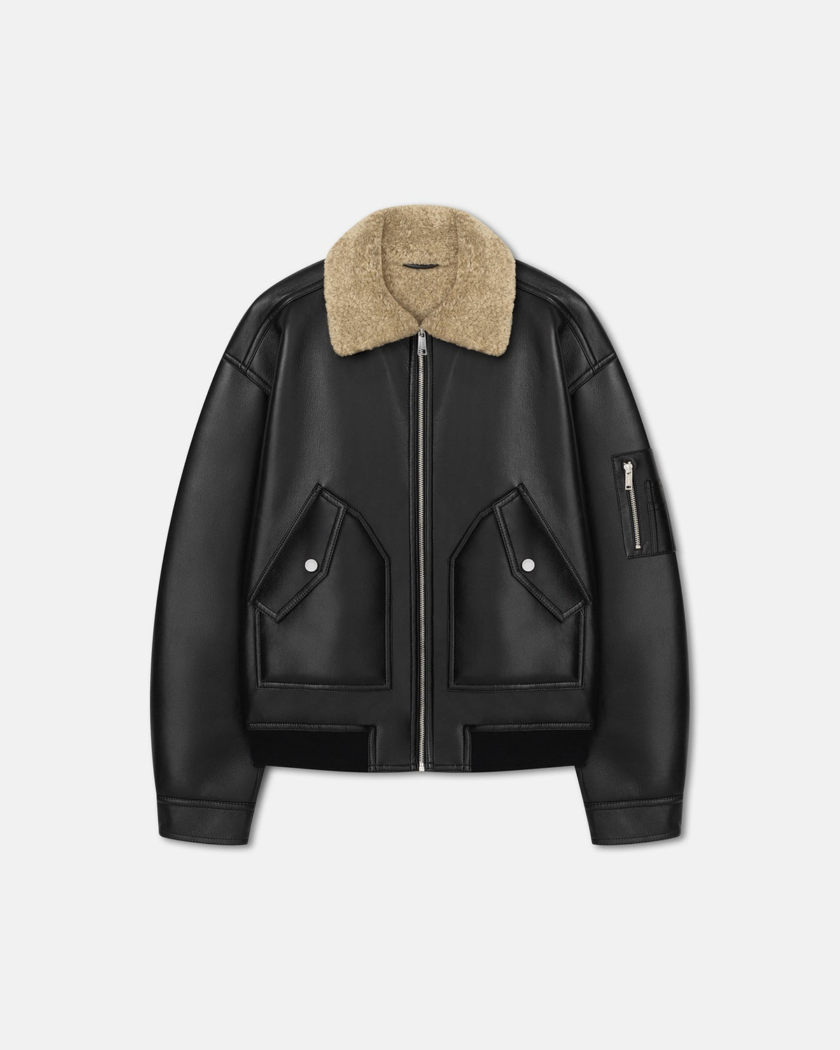 Lude Flight jacket - Cornstalk/Black | Nanushka