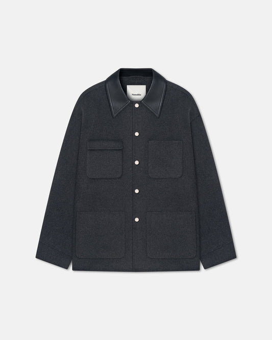 Camilo Jacket - Grey Melange | Nanushka