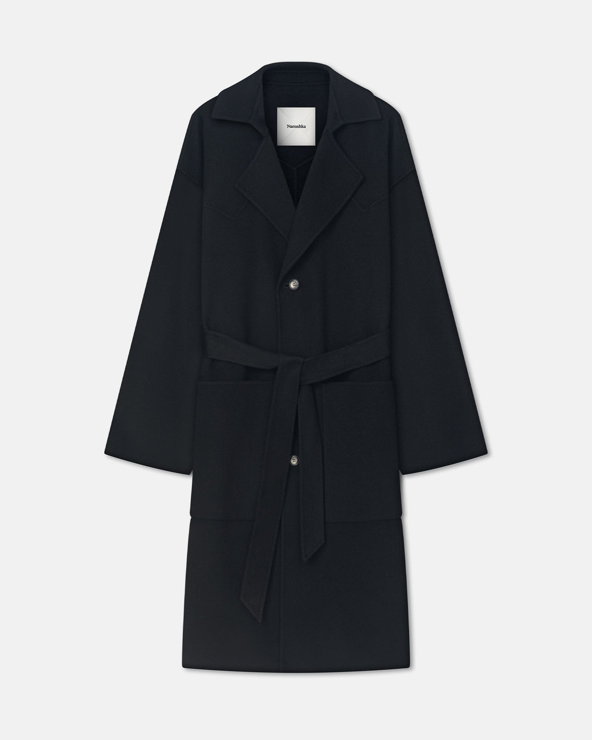 Timo Robe coat - Black | Nanushka