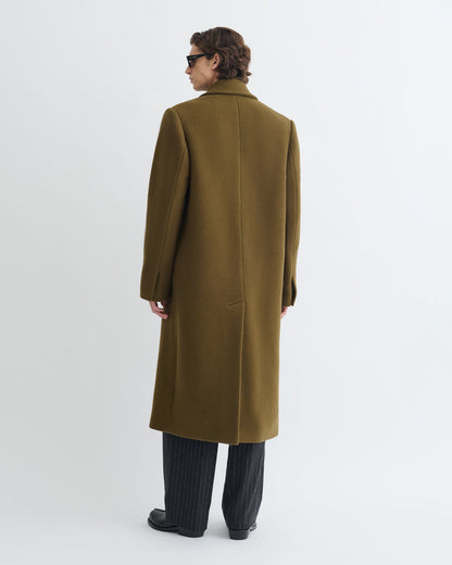 Zenin Double breasted coat - Wood | Nanushka