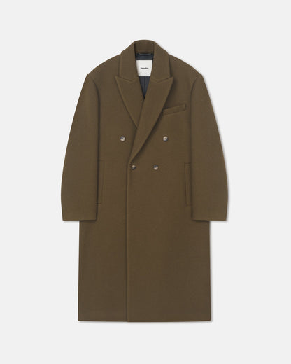 Zenin Double breasted coat - Wood | Nanushka