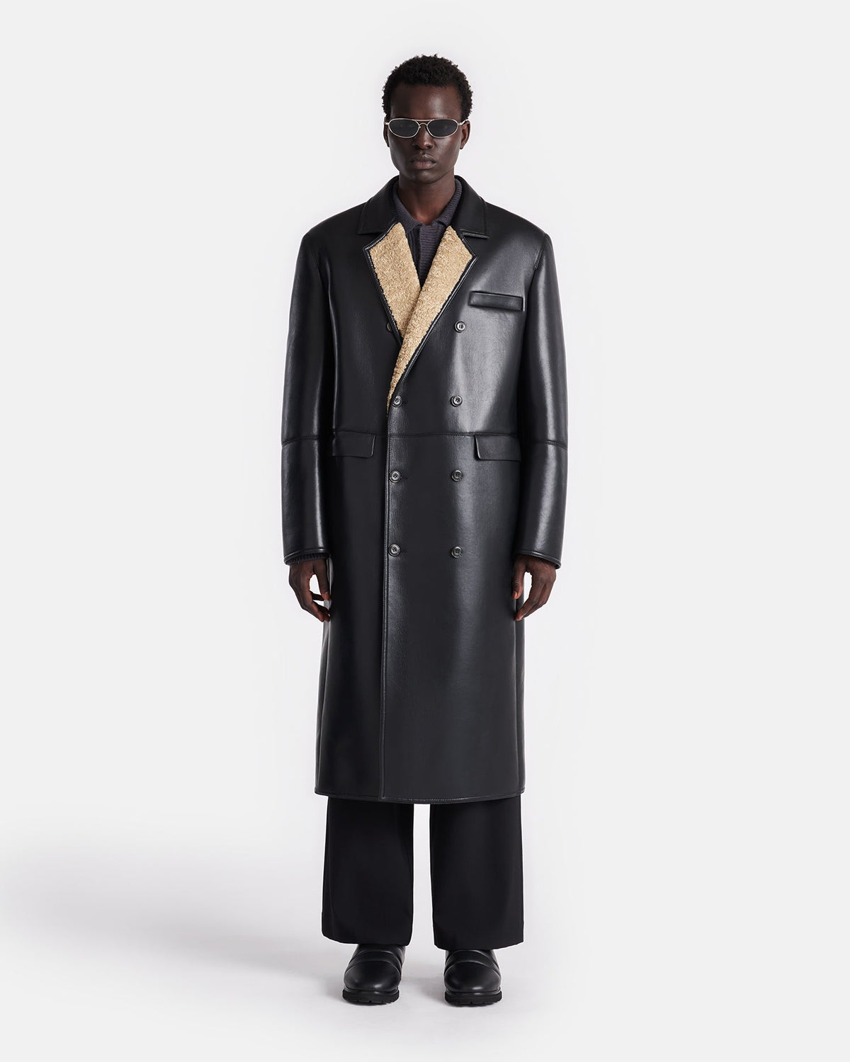 Sverre Coat - Cornstalk/Black | Nanushka