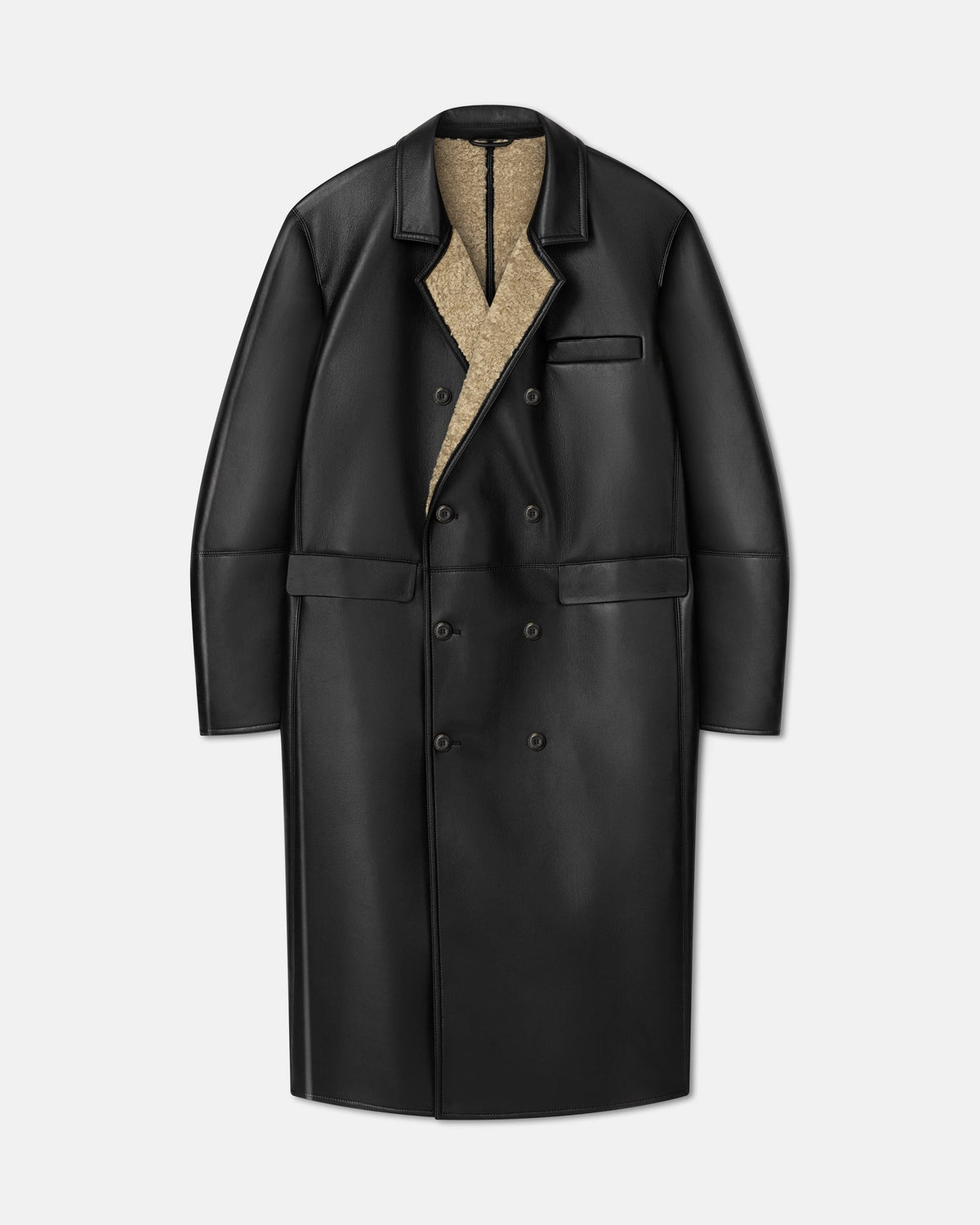 Sverre Coat - Cornstalk/Black | Nanushka