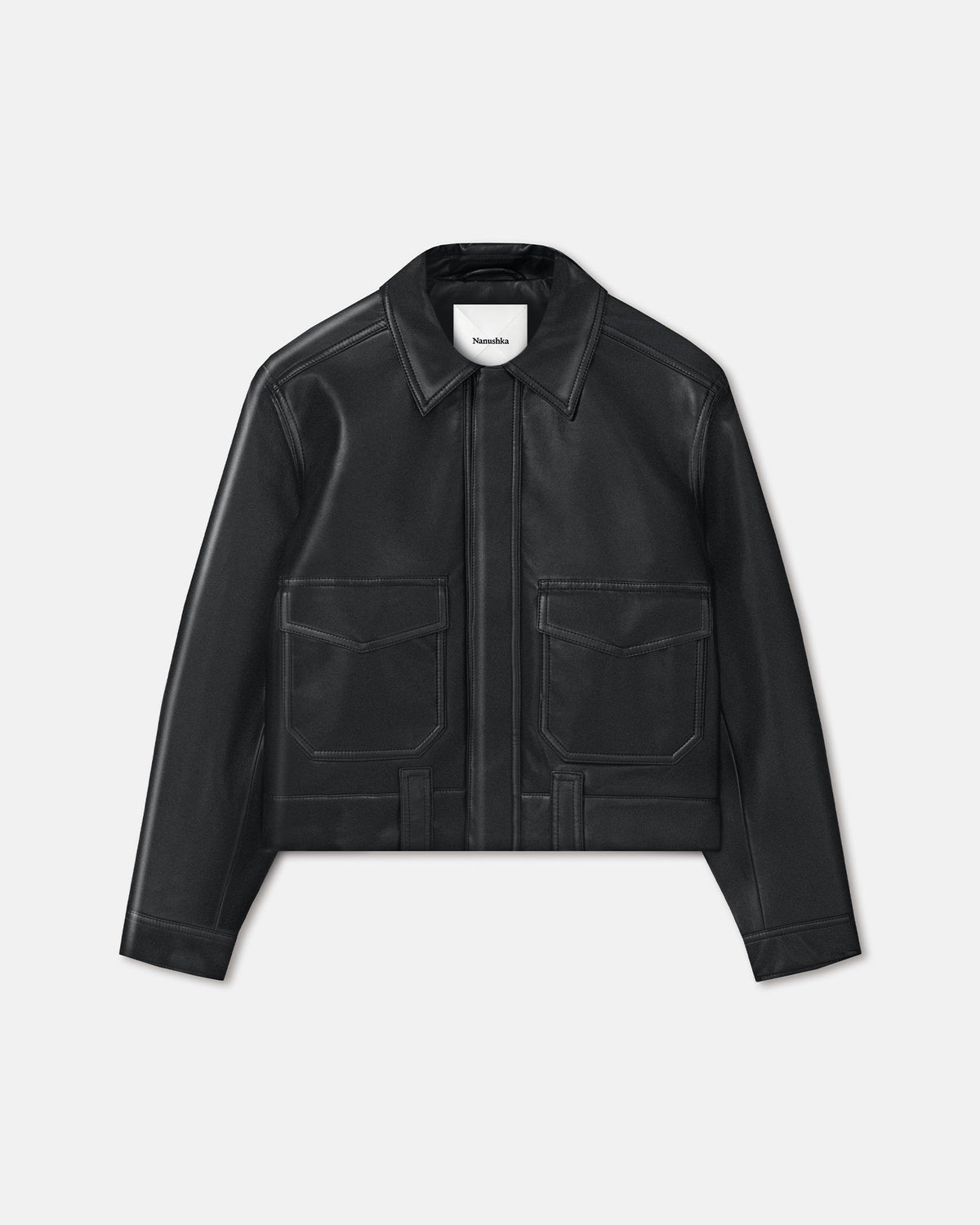 Ruben Regenerated leather jacket - Black | Nanushka