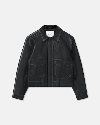 Ruben Regenerated leather jacket - Black | Nanushka